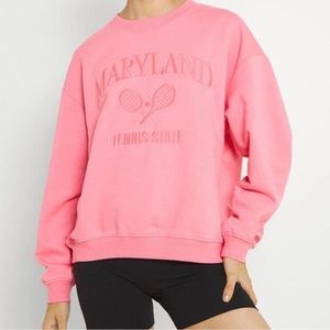 Monki Bright Pink Crewneck. Never Worn